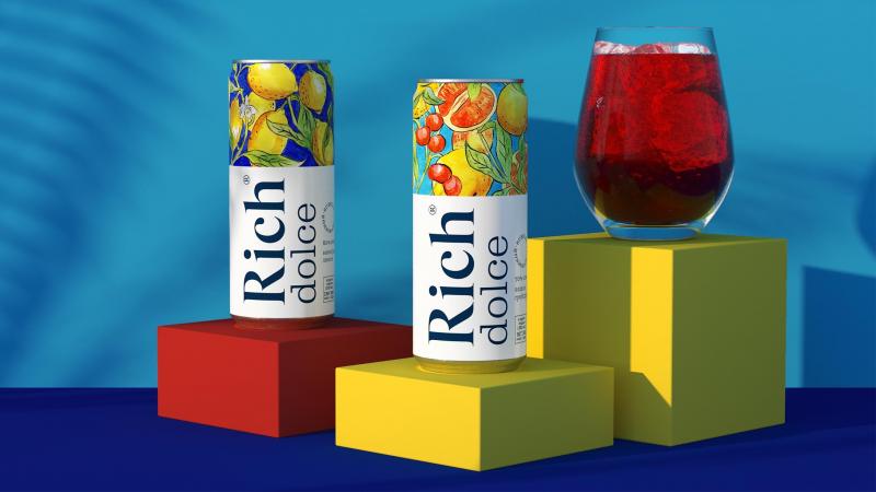 Rich Dolce: новый солнечный напиток с соком и пузырьками