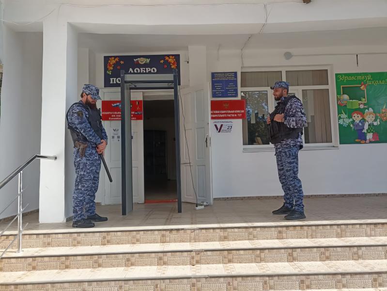 Росгвардия приняла участие в обеспечении правопорядка в период Единого дня голосования в Ингушетии