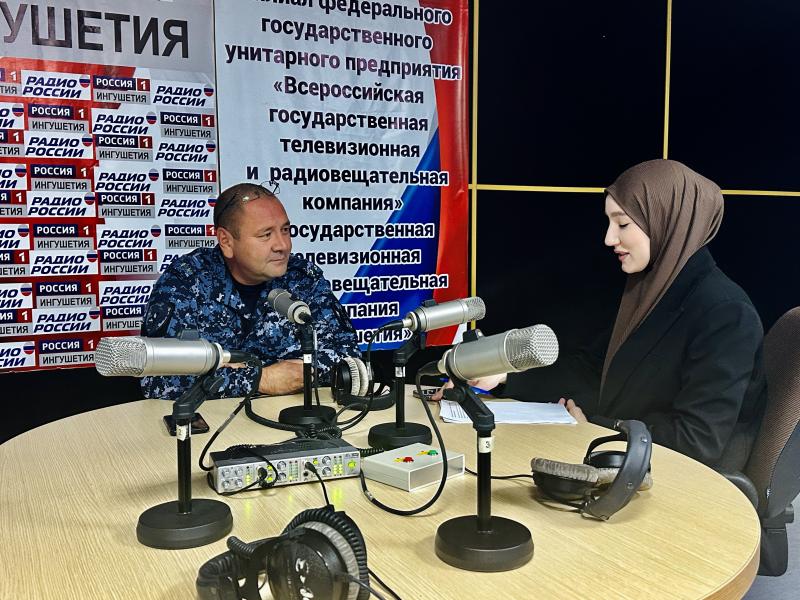 Очередной выпуск радиорубрики «В эфире Росгвардия» вышел в Ингушетии