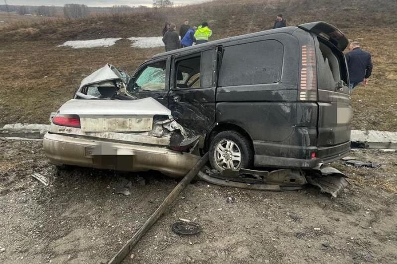 Мужчина погиб в лобовом столкновении с микроавтобусом под Новосибирском