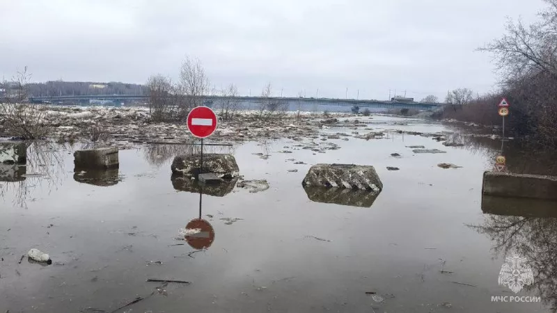 Уровень воды в Томи в черте Томска за сутки снизился